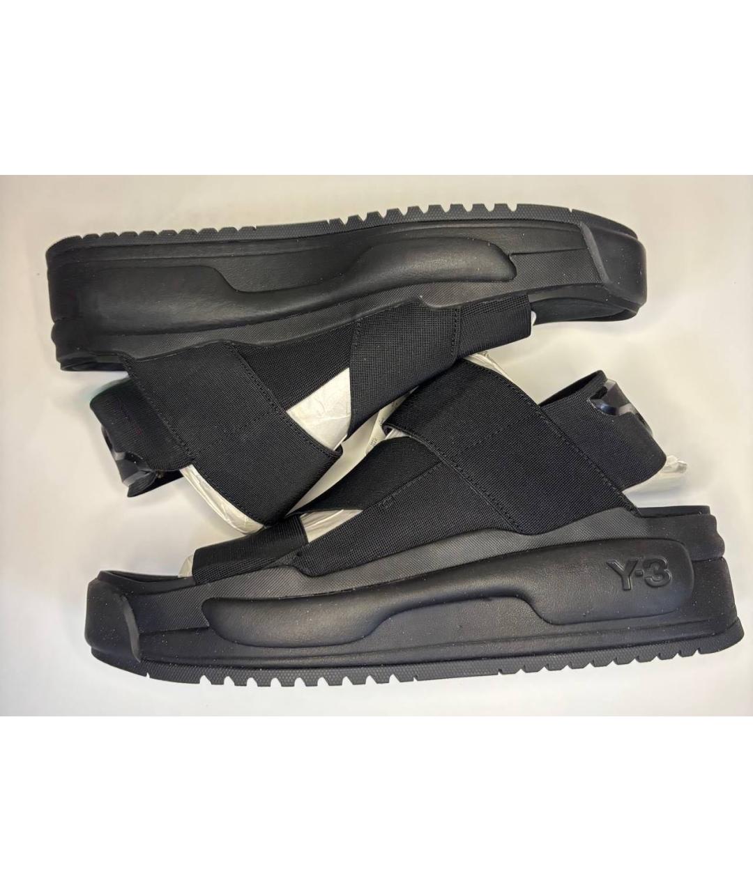 Y-3 Черные сандалии, фото 3
