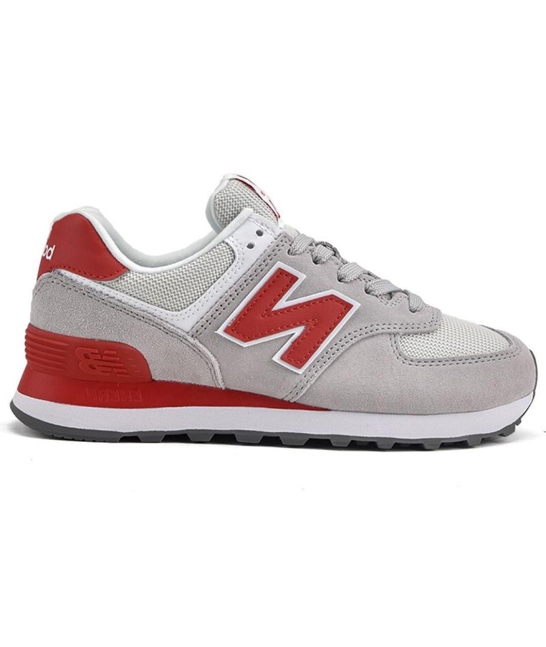 NEW BALANCE Серые замшевые кроссовки, фото 1