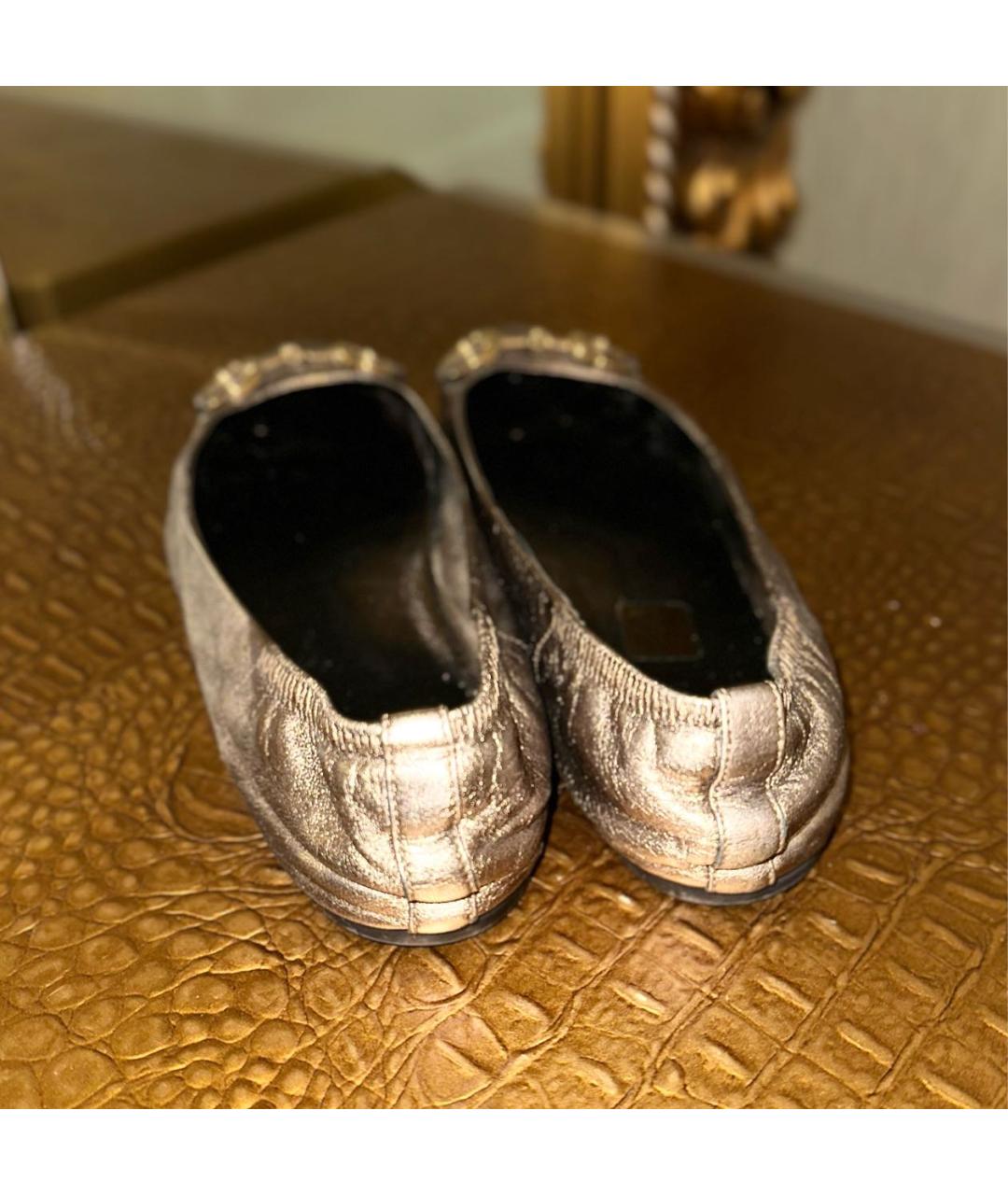 GUCCI Кожаные балетки, фото 4