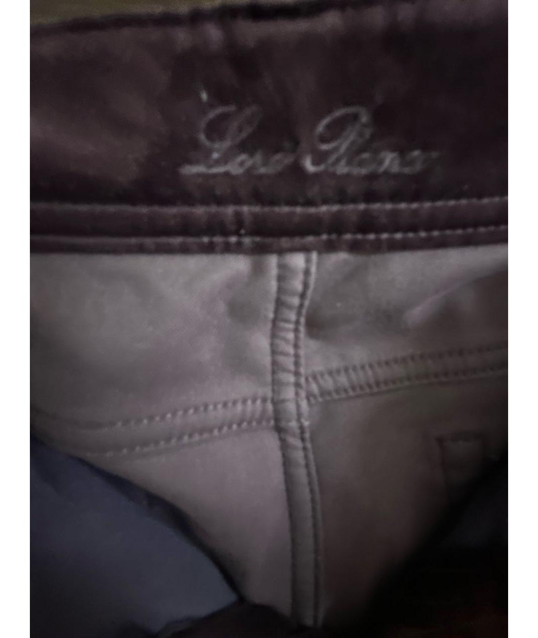 LORO PIANA Бархатные прямые брюки, фото 3