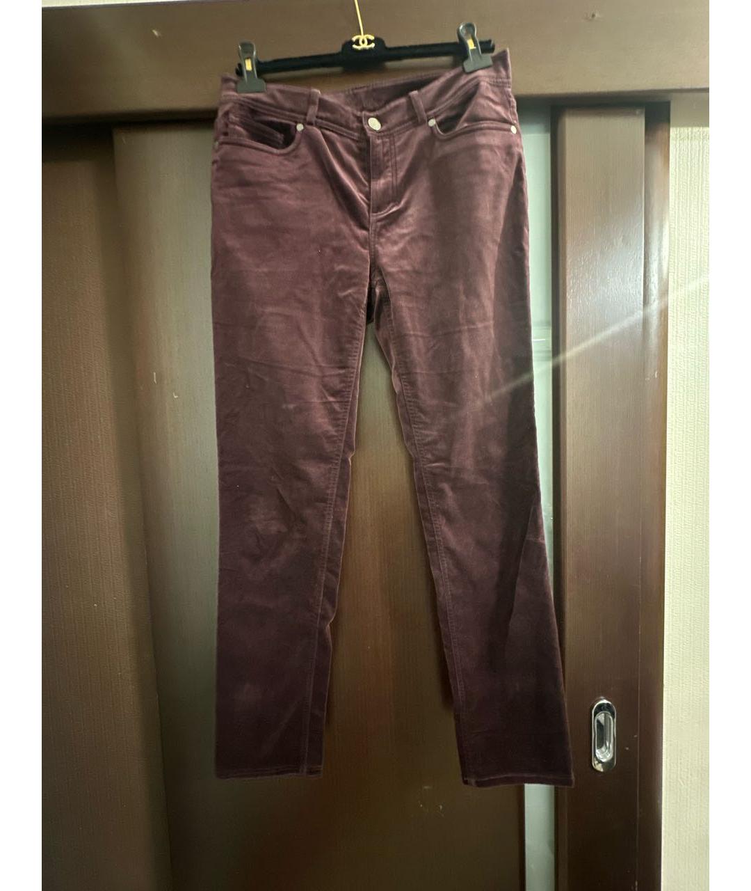 LORO PIANA Бархатные прямые брюки, фото 5