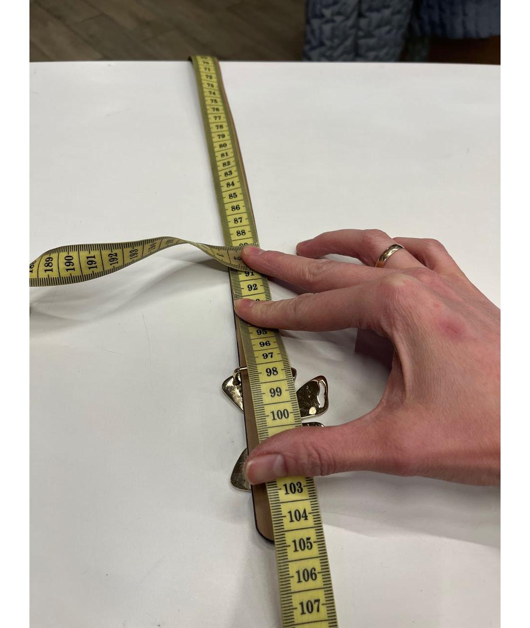 RED VALENTINO Черный кожаный ремень, фото 4