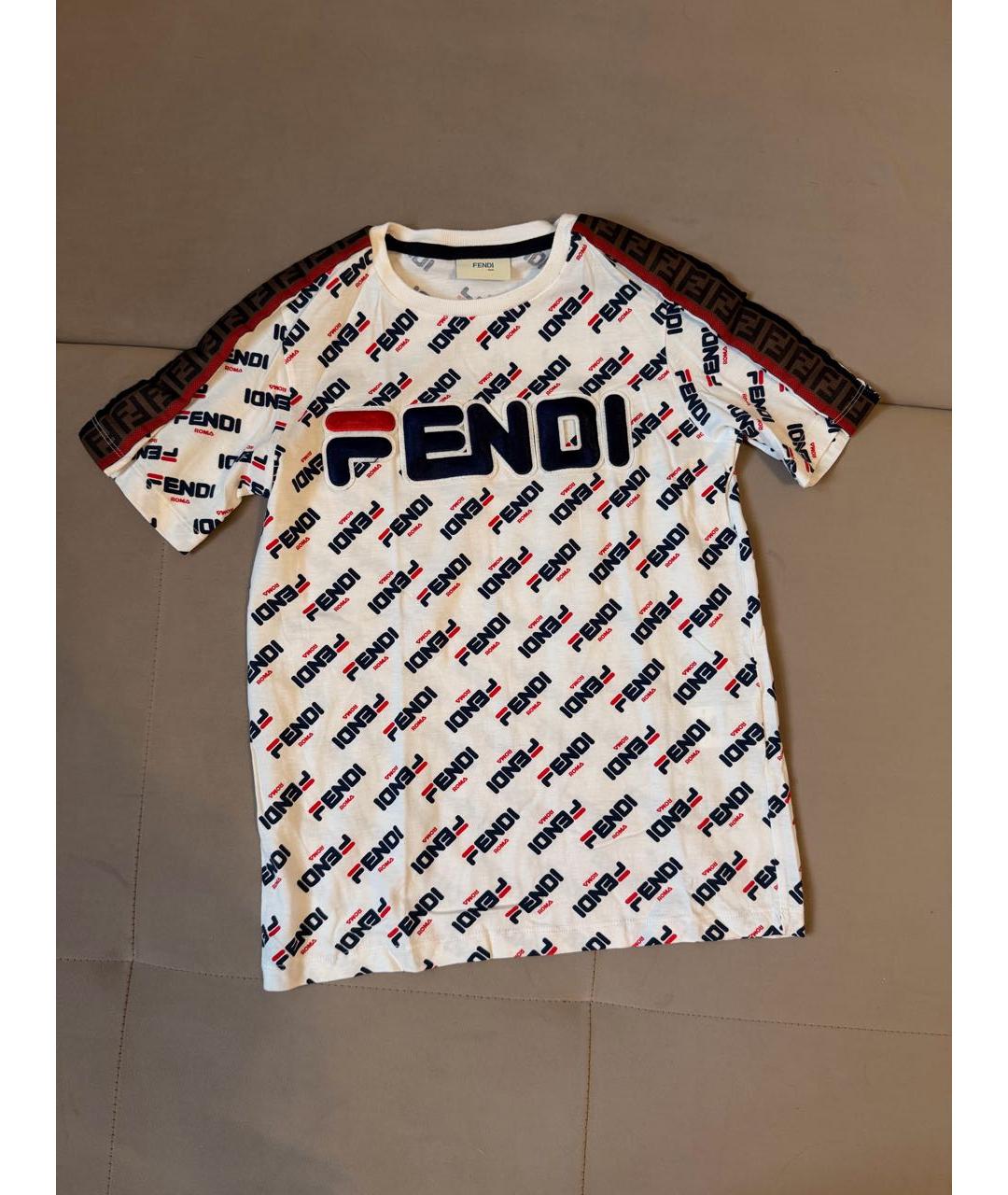 FENDI Хлопковый детская футболка / топ, фото 8