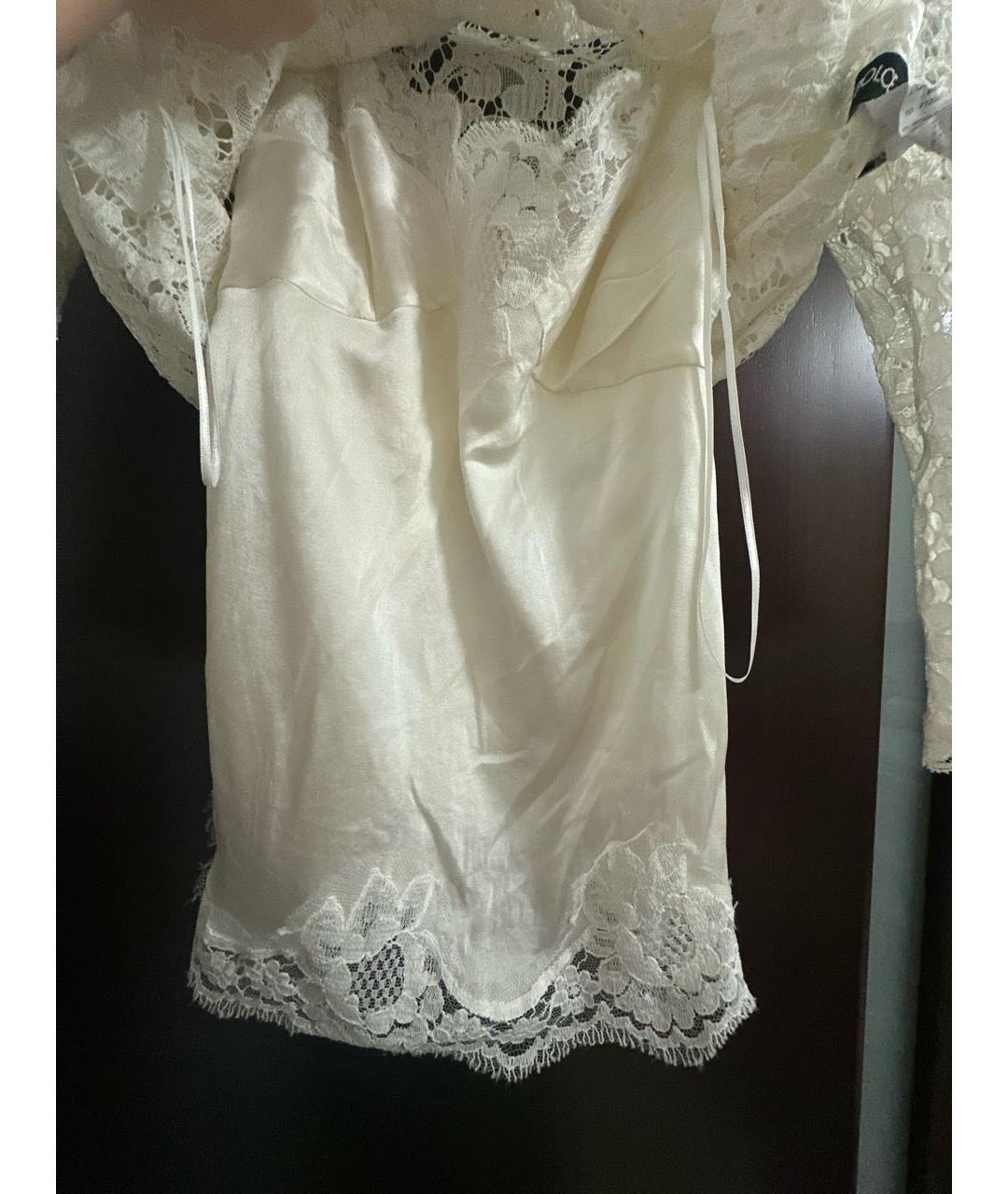 DOLCE&GABBANA Белая вискозная блузы, фото 3