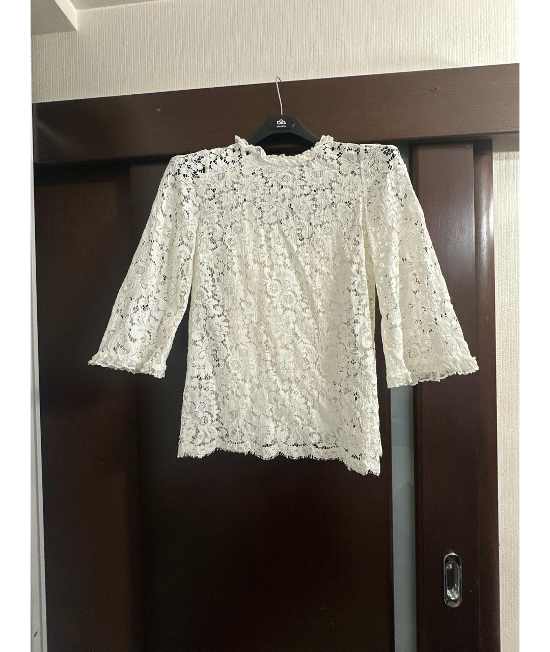 DOLCE&GABBANA Белая вискозная блузы, фото 4