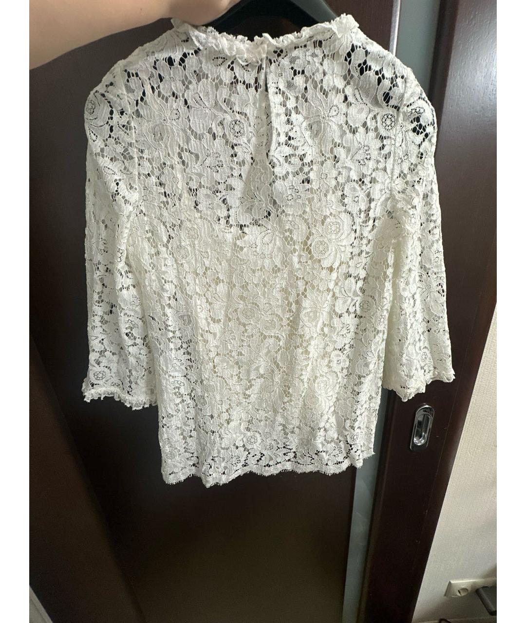 DOLCE&GABBANA Белая вискозная блузы, фото 2