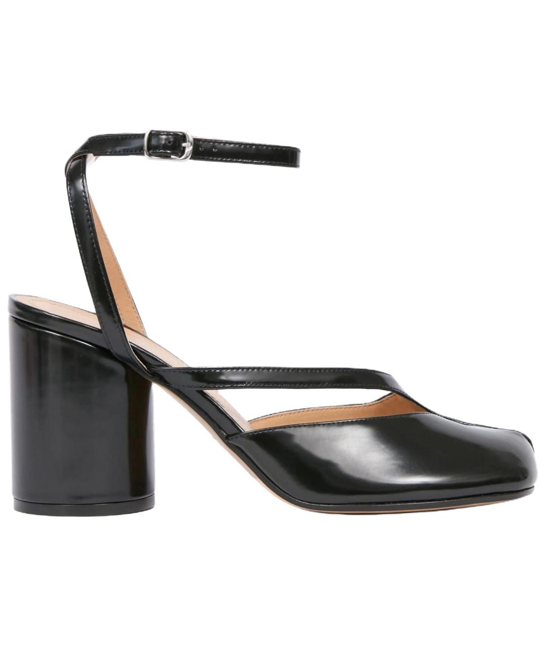 MAISON MARGIELA Черные кожаные туфли, фото 6