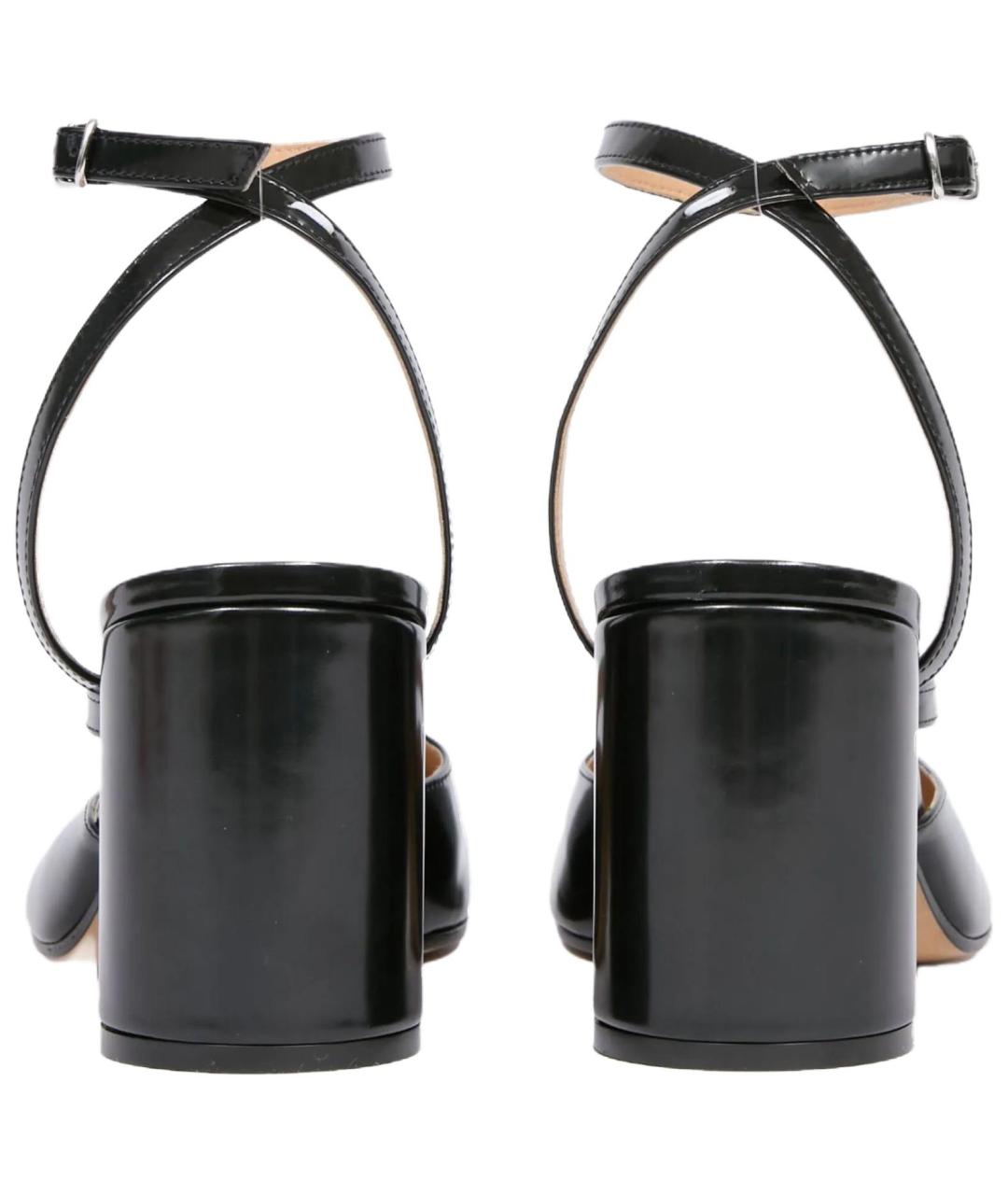 MAISON MARGIELA Черные кожаные туфли, фото 5