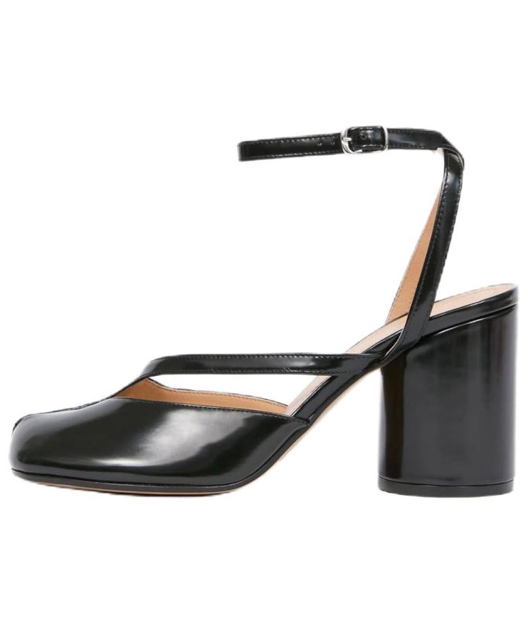 MAISON MARGIELA Черные кожаные туфли, фото 2