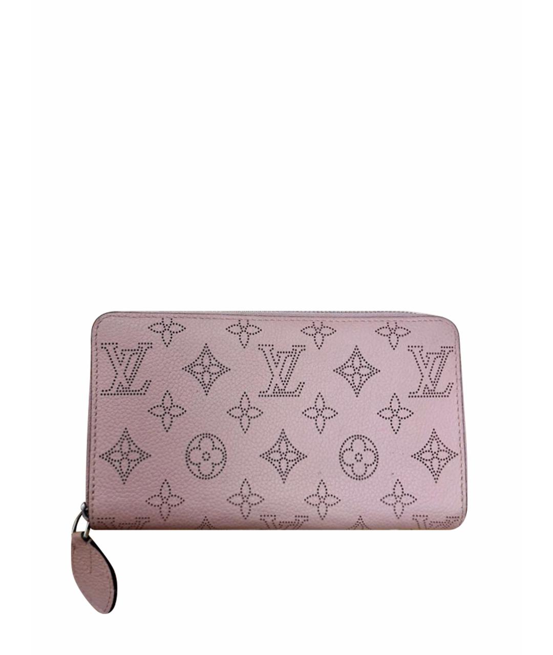 LOUIS VUITTON Розовый кожаный кошелек, фото 1