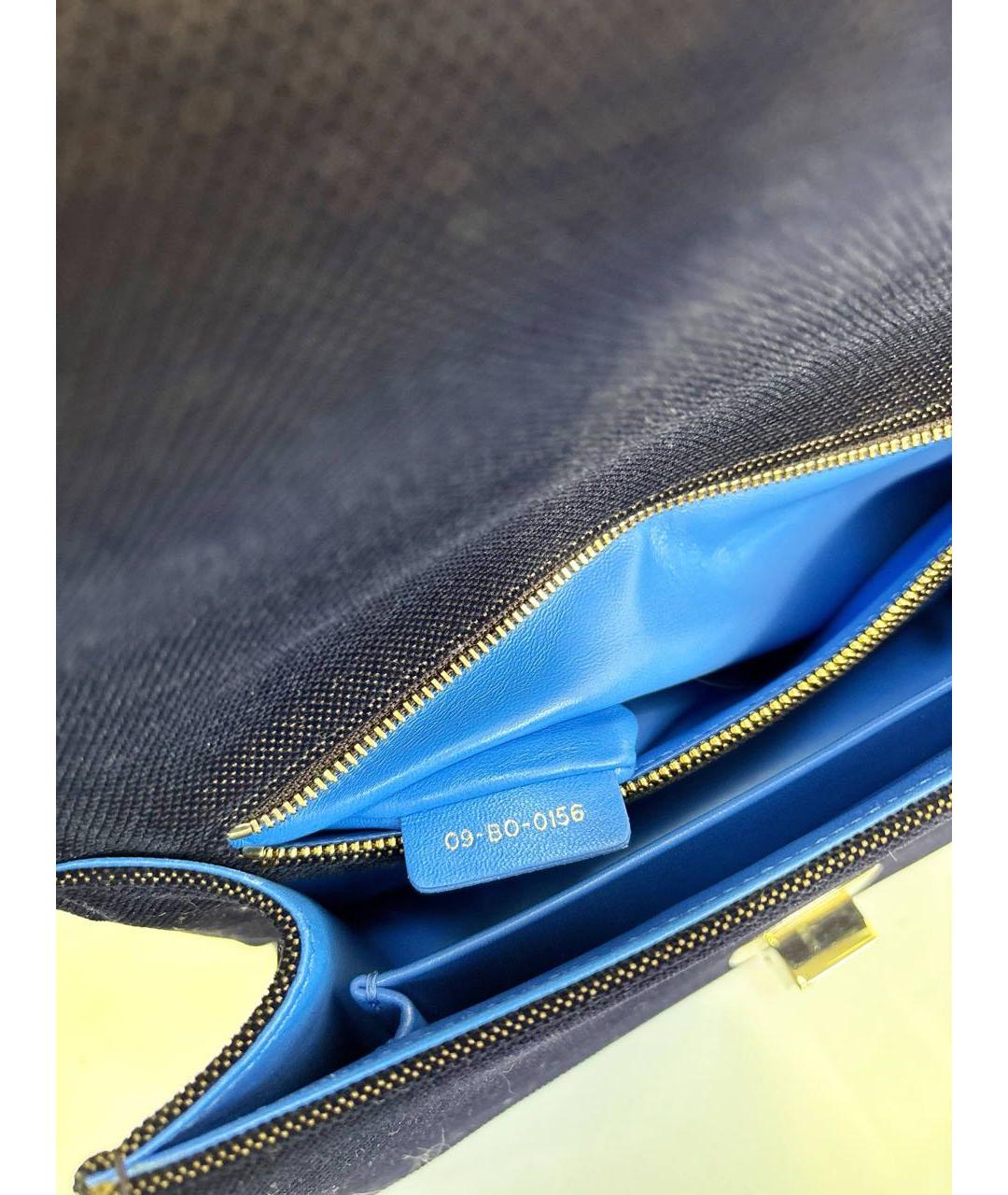 CHRISTIAN DIOR Темно-синяя сумка через плечо, фото 6