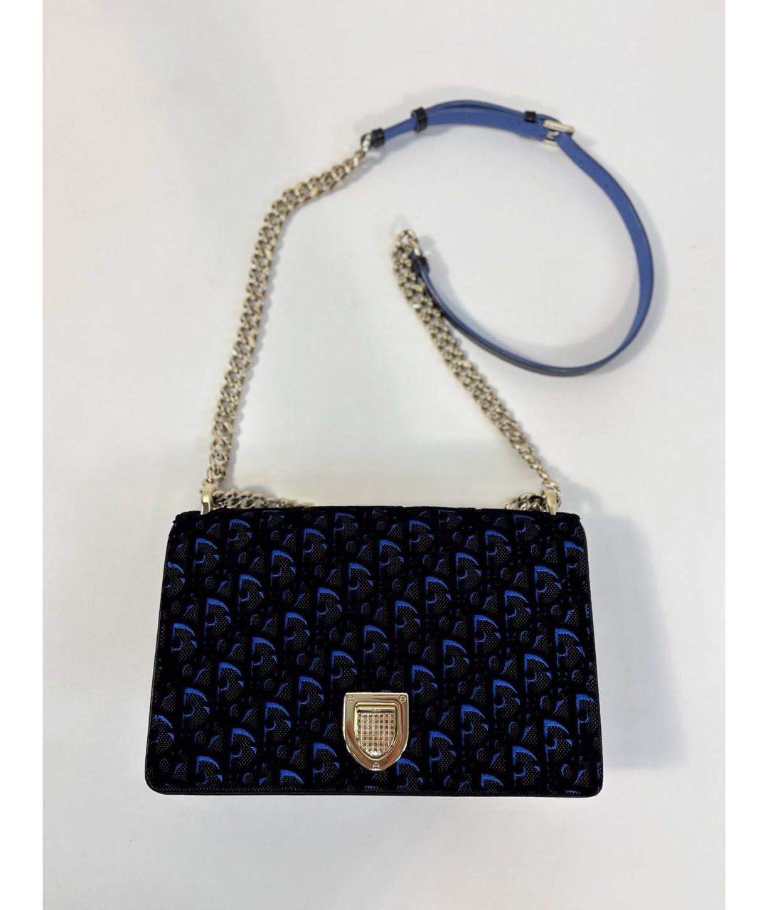 CHRISTIAN DIOR Темно-синяя сумка через плечо, фото 9