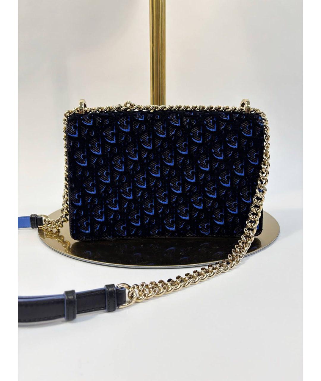 CHRISTIAN DIOR Темно-синяя сумка через плечо, фото 3