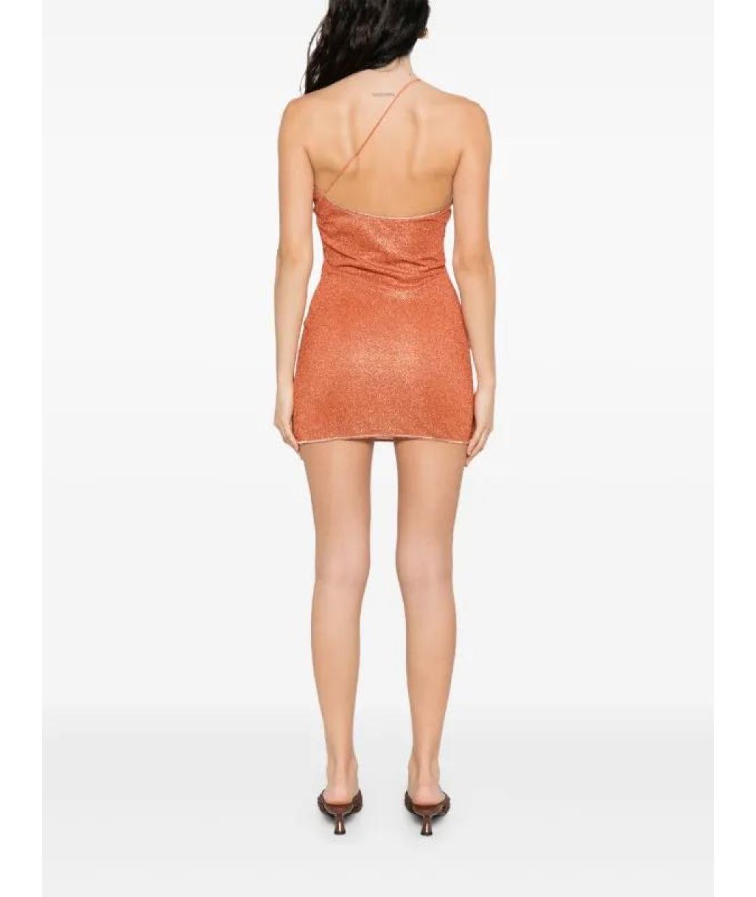 OSEREE Оранжевое полиамидовое коктейльное платье, фото 4
