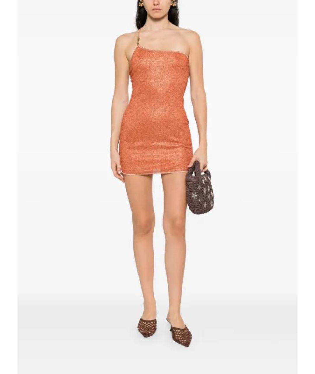 OSEREE Оранжевое полиамидовое коктейльное платье, фото 2