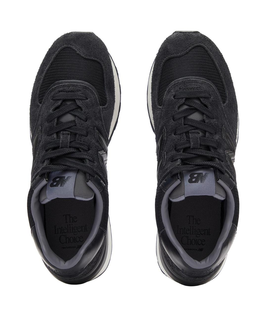 NEW BALANCE Черные замшевые кроссовки, фото 4