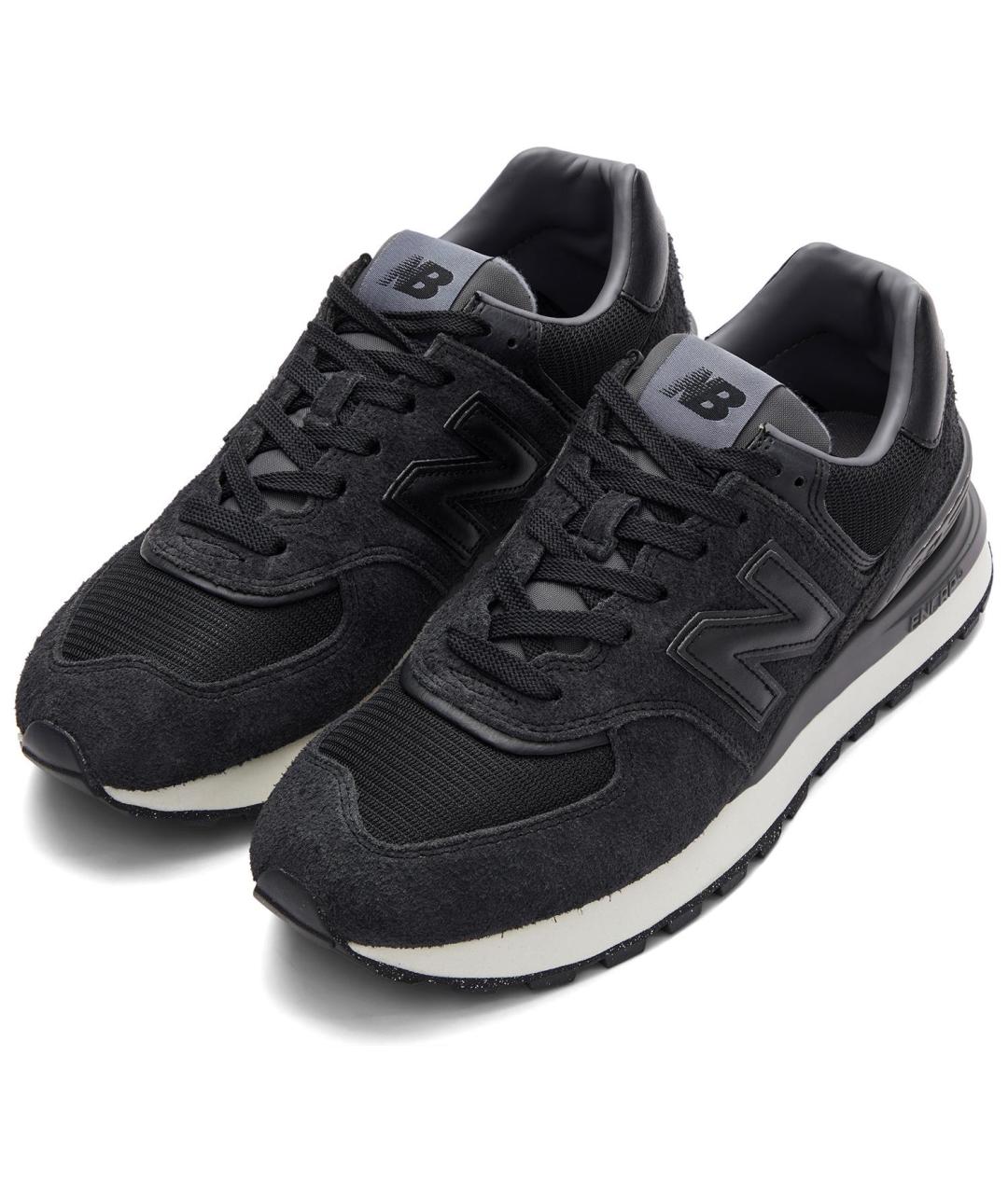 NEW BALANCE Черные замшевые кроссовки, фото 3