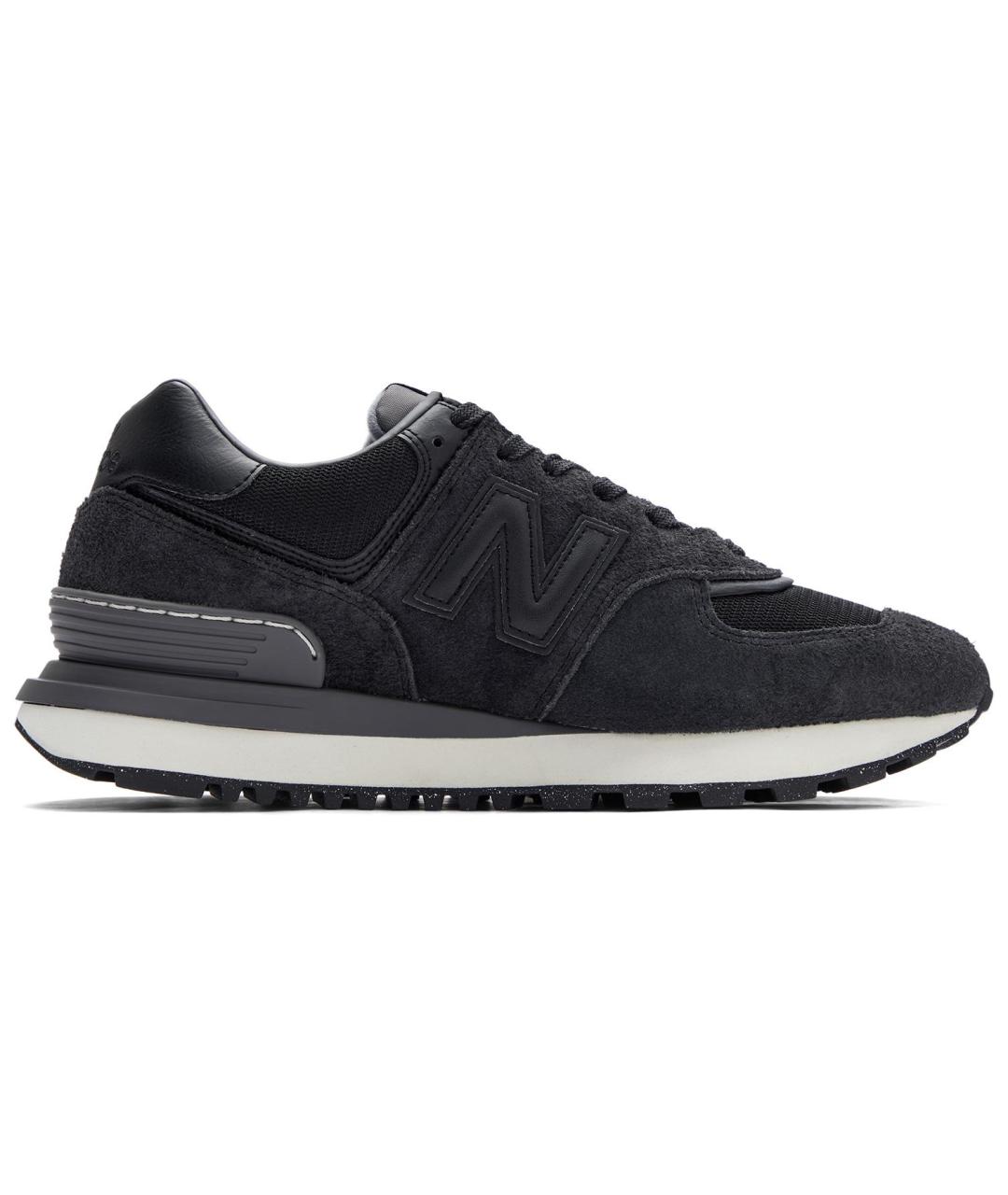 NEW BALANCE Черные замшевые кроссовки, фото 1