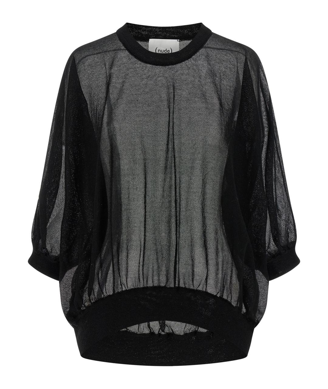 NUDE Черный хлопковый джемпер / свитер, фото 1