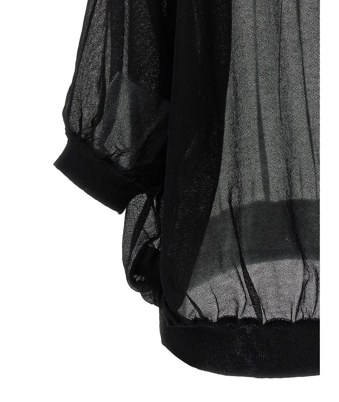 NUDE Черный хлопковый джемпер / свитер, фото 4