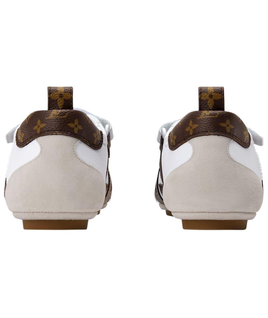 LOUIS VUITTON Белые кожаные балетки, фото 4