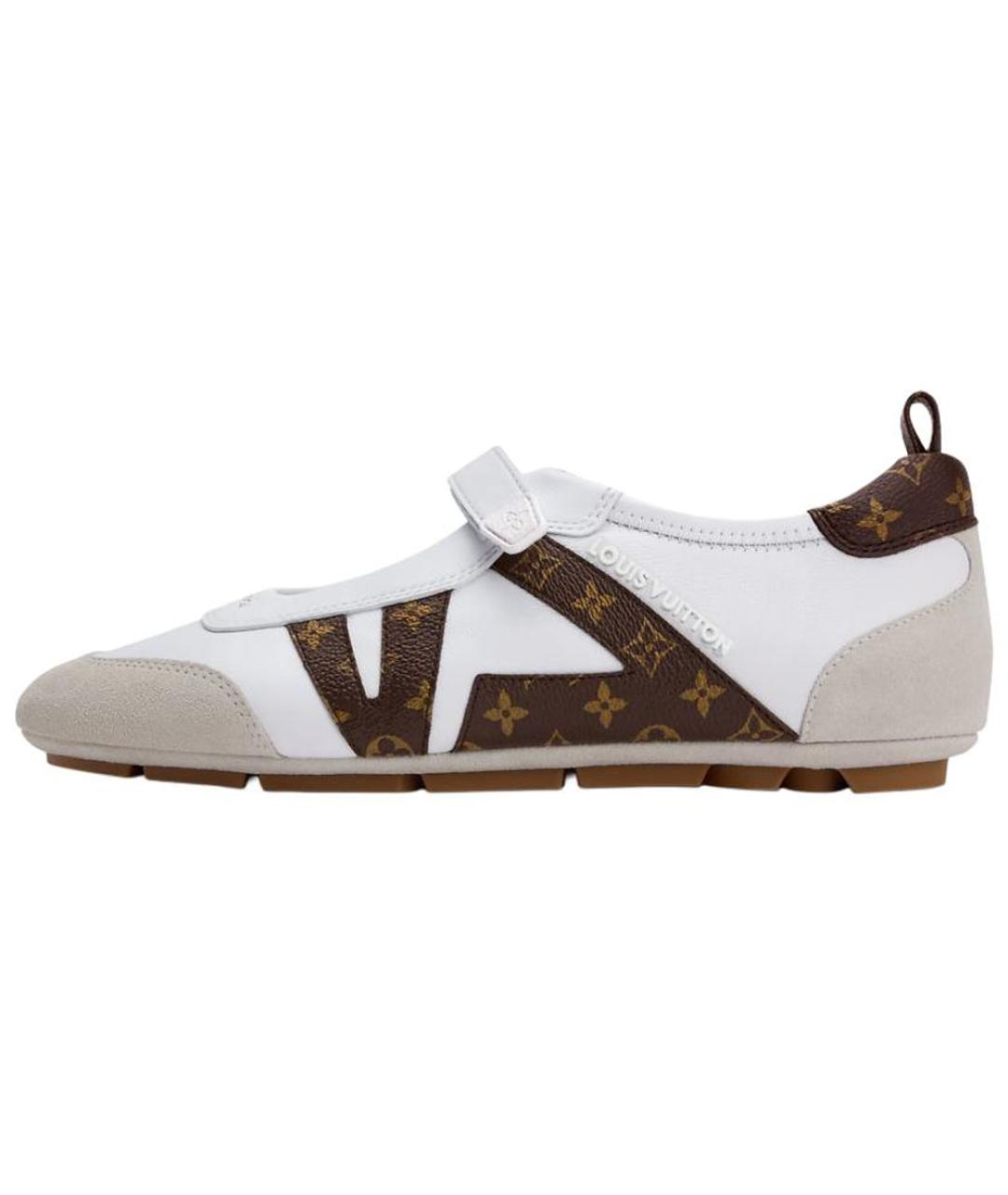 LOUIS VUITTON Белые кожаные балетки, фото 2