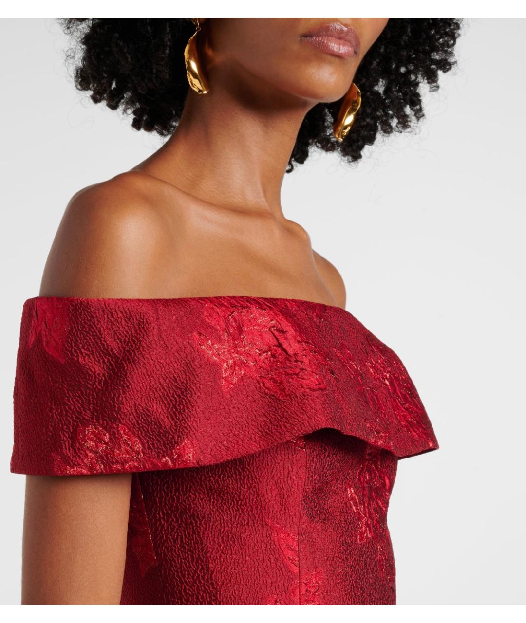 REBECCA VALLANCE Красное полиэстеровое вечернее платье, фото 4