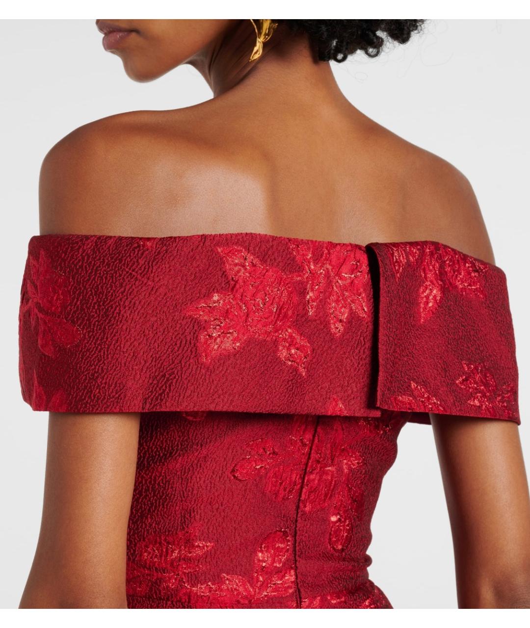 REBECCA VALLANCE Красное полиэстеровое вечернее платье, фото 5