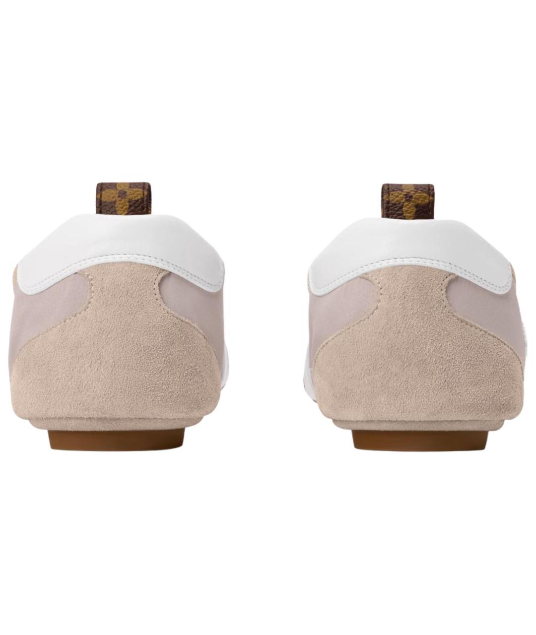 LOUIS VUITTON Бежевые замшевые кеды, фото 5