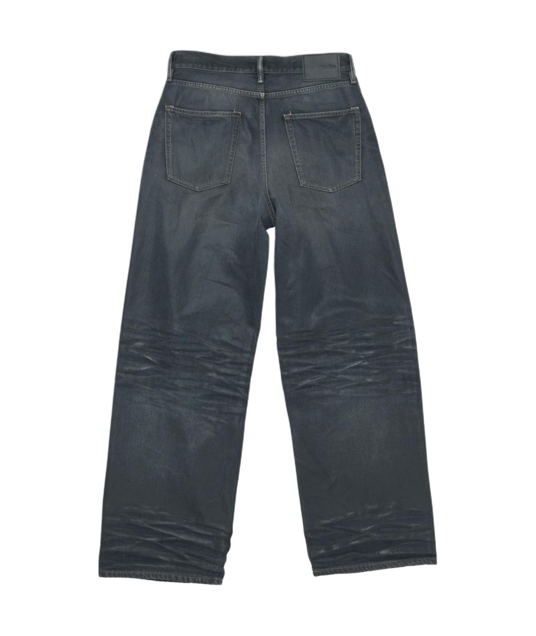 ACNE STUDIOS Черные хлопковые прямые джинсы, фото 2