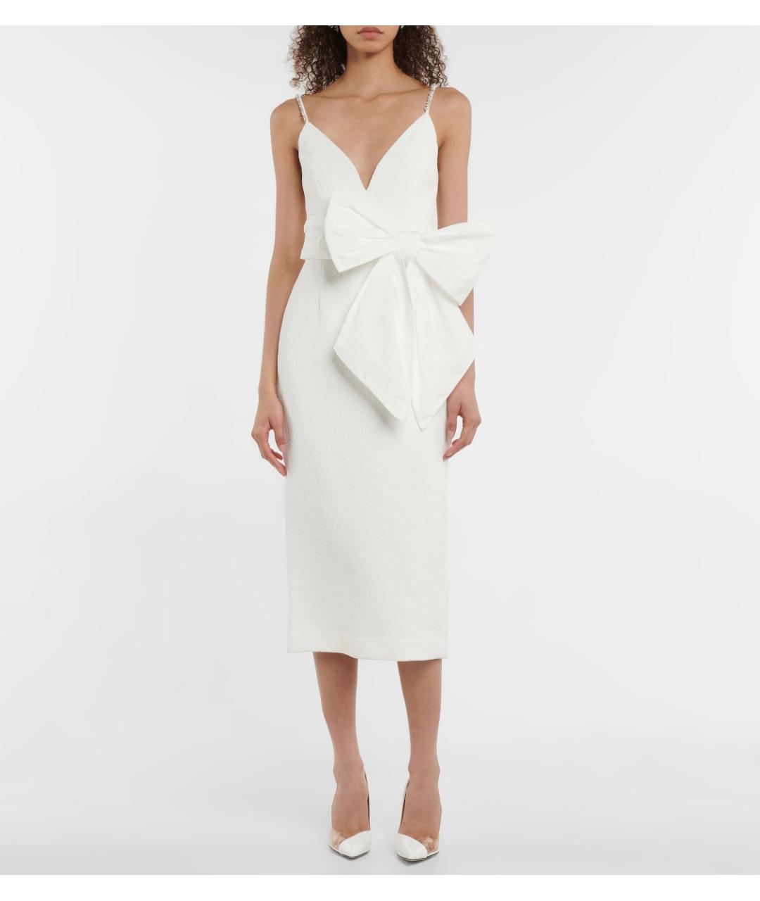 REBECCA VALLANCE Белое полиэстеровое коктейльное платье, фото 2
