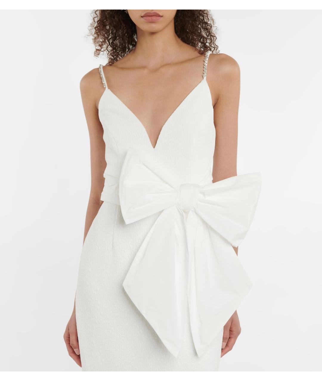 REBECCA VALLANCE Белое полиэстеровое коктейльное платье, фото 3