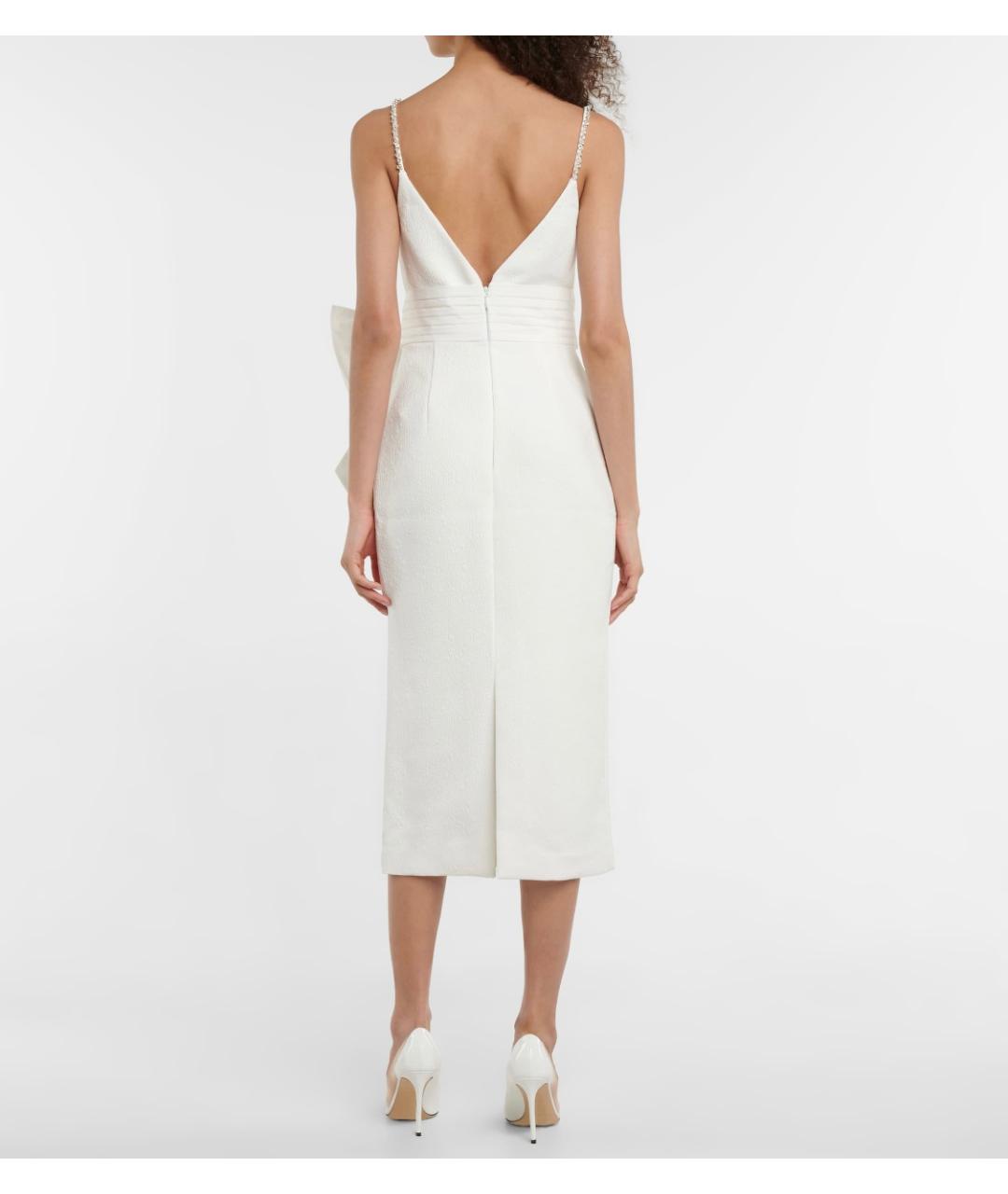 REBECCA VALLANCE Белое полиэстеровое коктейльное платье, фото 4