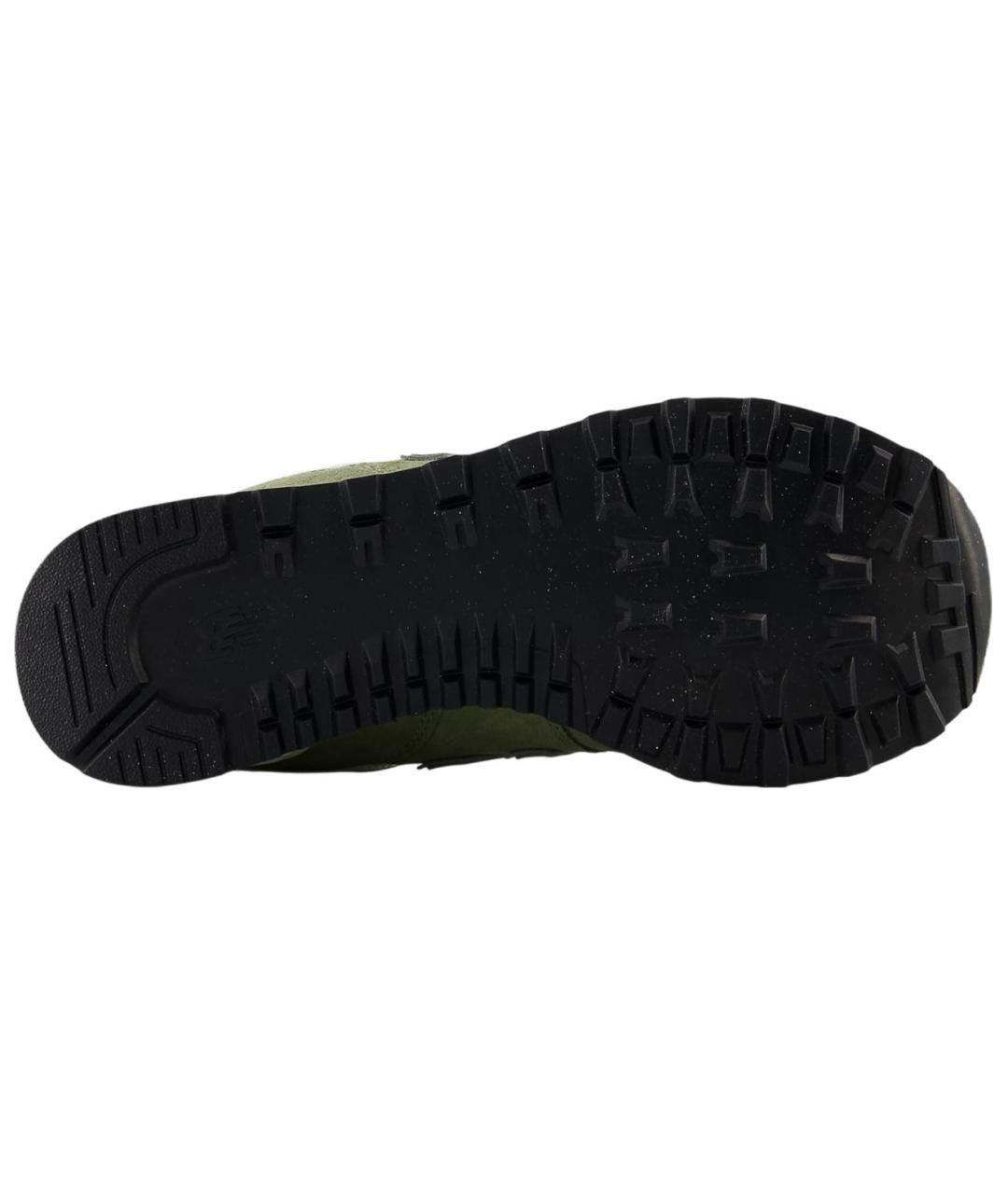 NEW BALANCE Зеленые замшевые кроссовки, фото 4