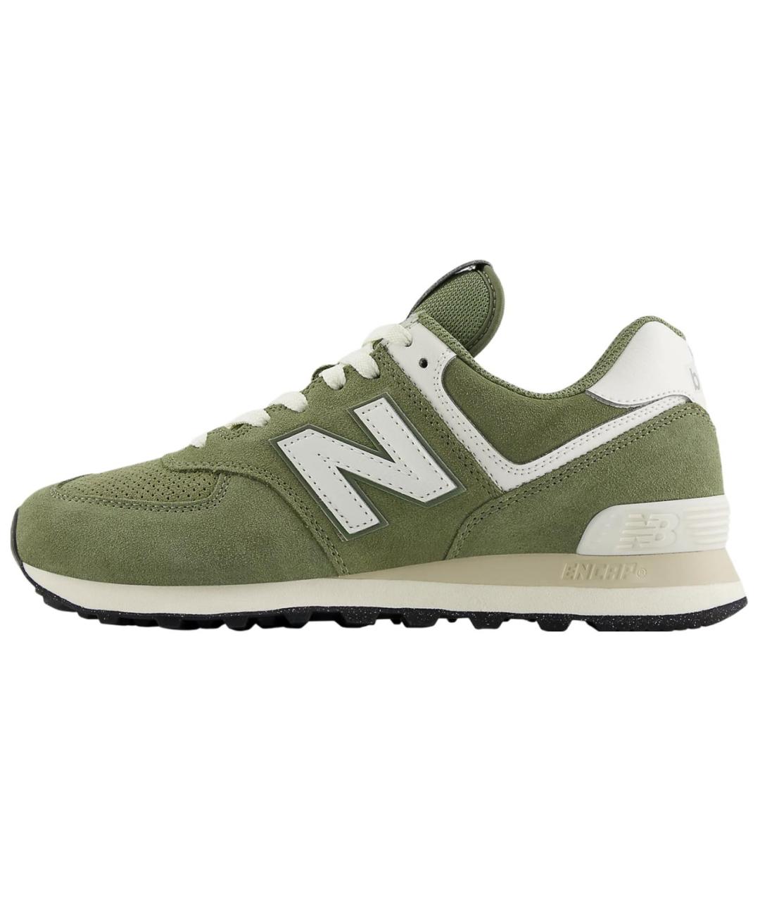 NEW BALANCE Зеленые замшевые кроссовки, фото 5