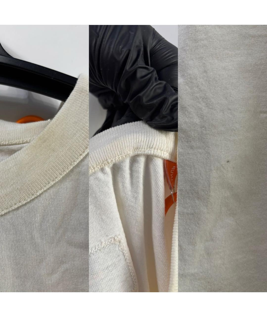 HERON PRESTON Белая хлопковая футболка, фото 7