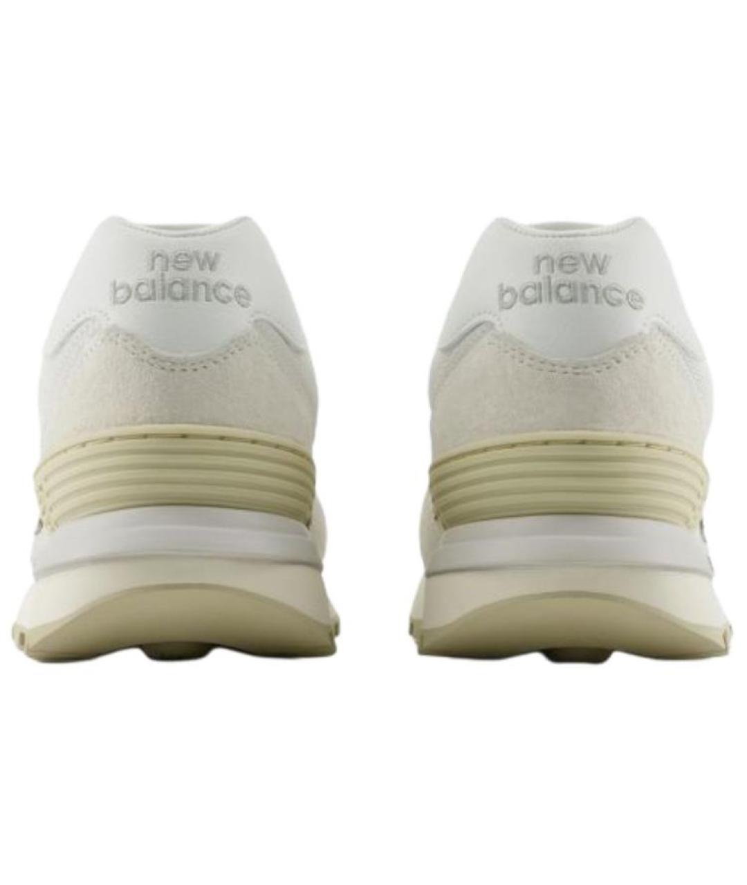 NEW BALANCE Бежевые замшевые кроссовки, фото 4