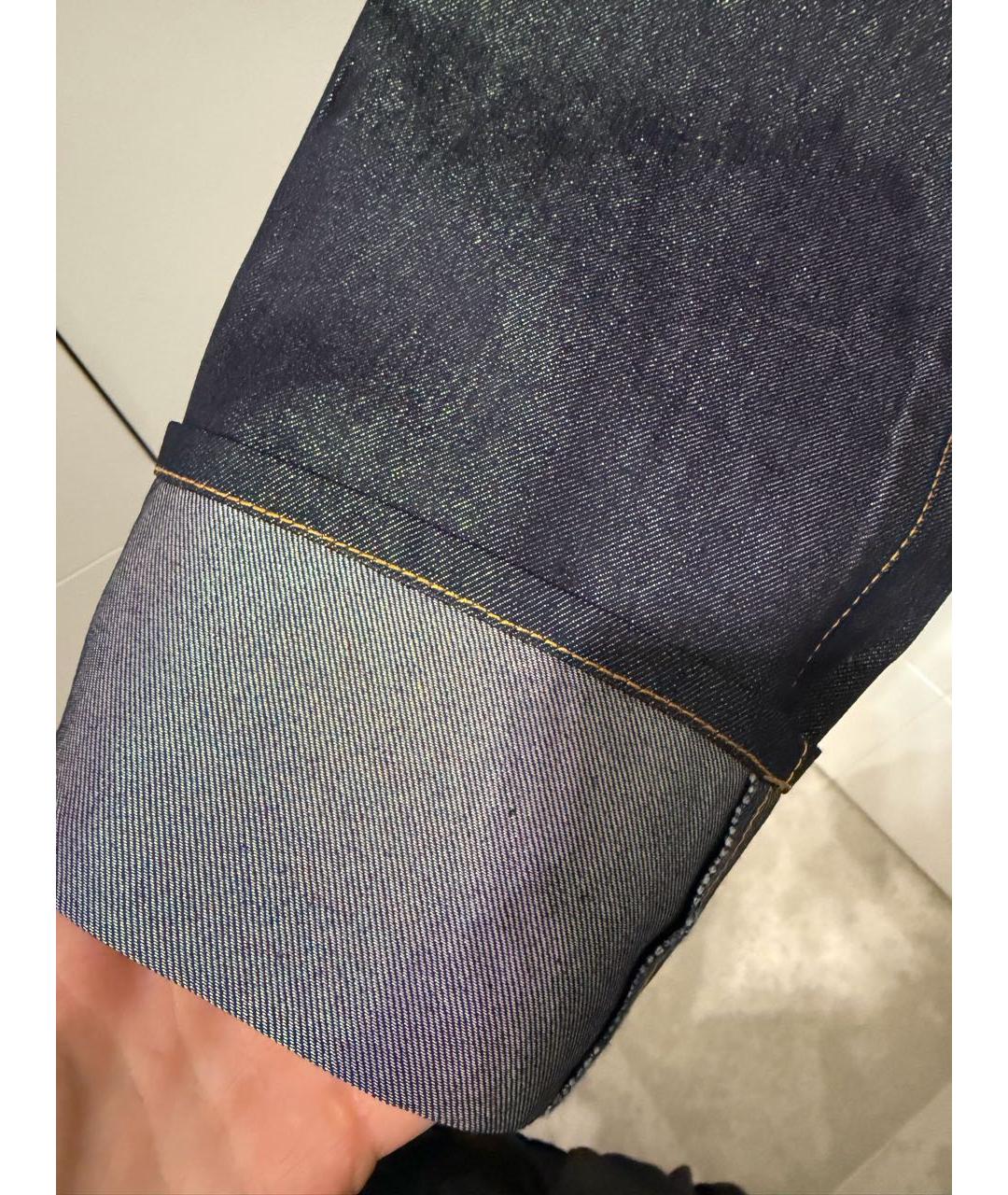 DOUBLET Темно-синие прямые джинсы, фото 4