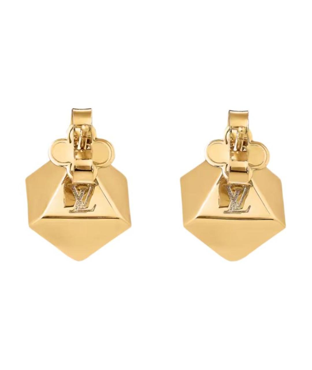 LOUIS VUITTON Золотые серьги, фото 3