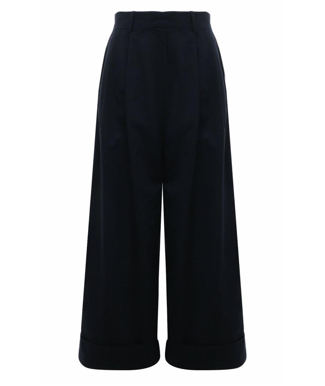 CO Темно-синие хлопковые брюки широкие, фото 8