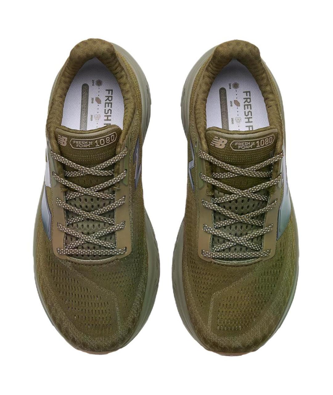 NEW BALANCE Зеленые низкие кроссовки / кеды, фото 4