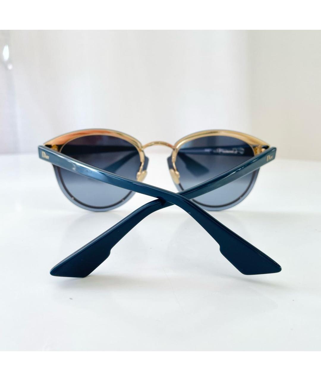 CHRISTIAN DIOR Синие пластиковые солнцезащитные очки, фото 8