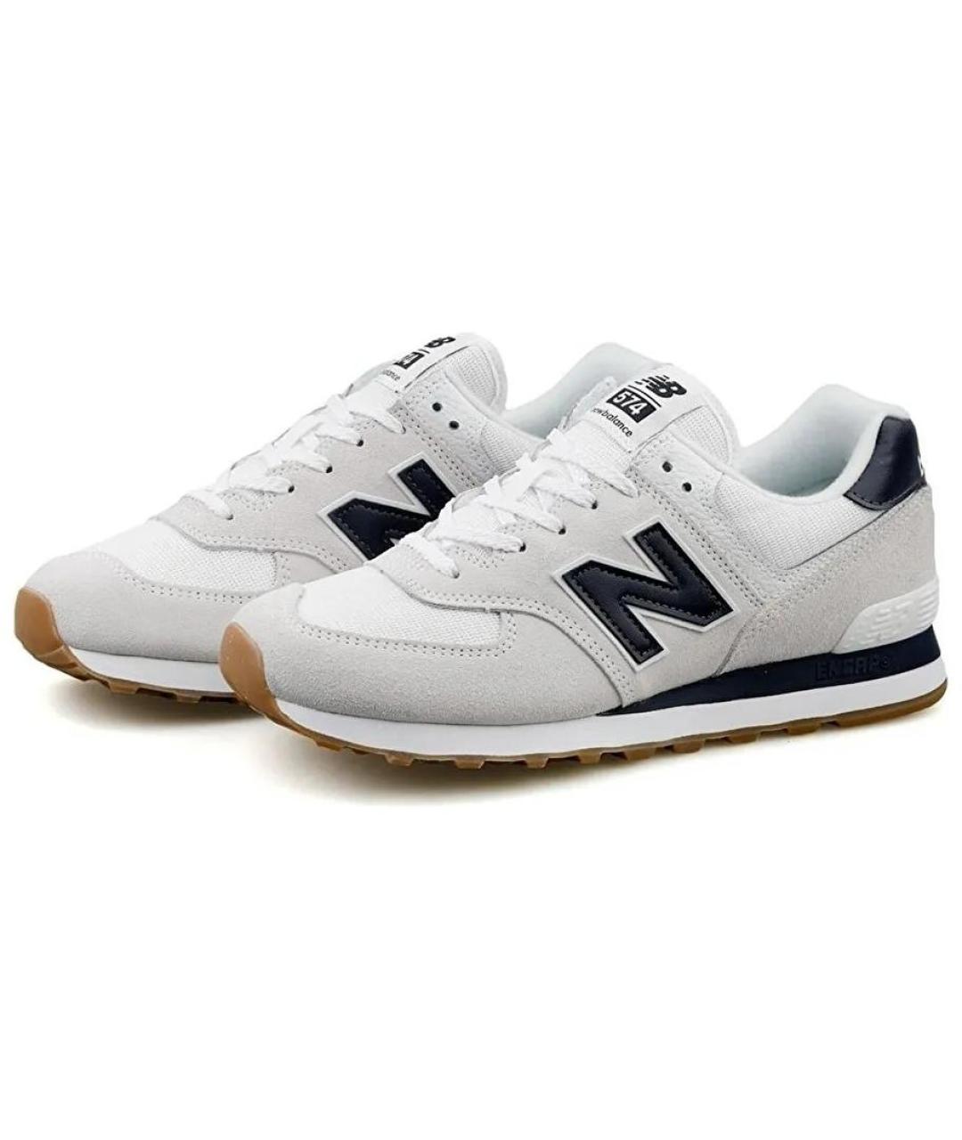 NEW BALANCE Серые замшевые кроссовки, фото 3