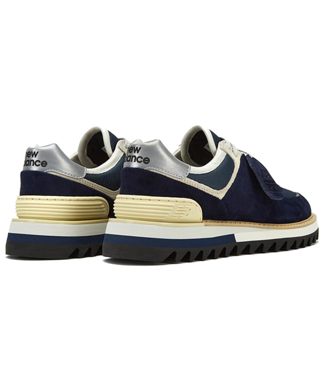 NEW BALANCE Темно-синие замшевые кроссовки, фото 4