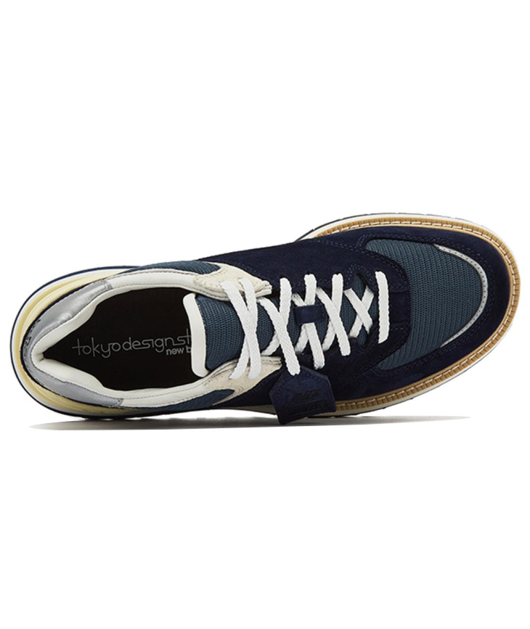 NEW BALANCE Темно-синие замшевые кроссовки, фото 5