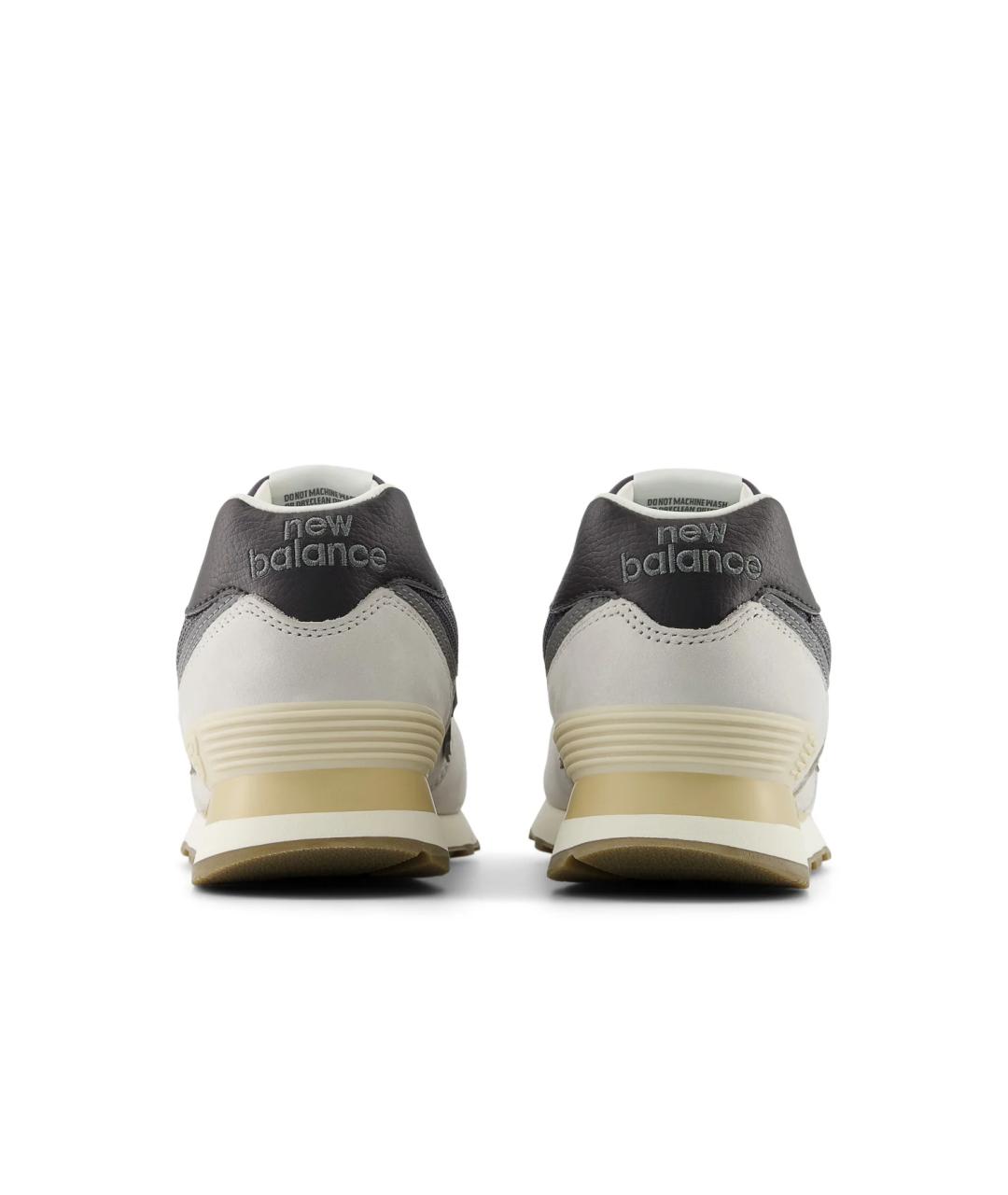 NEW BALANCE Серые кожаные кроссовки, фото 3