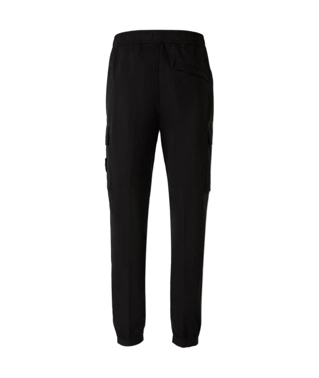 STONE ISLAND Черные брюки чинос, фото 2