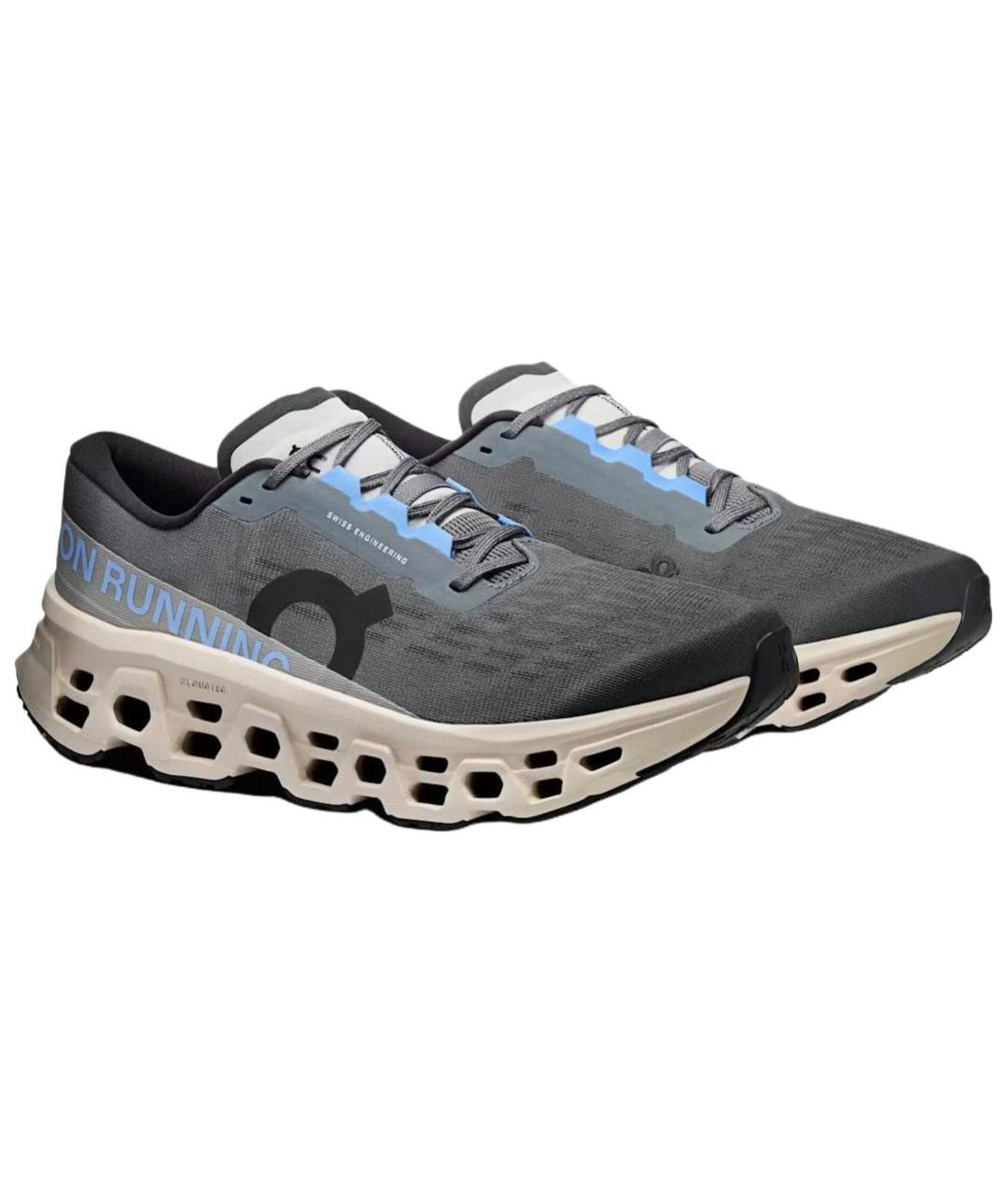 ON Серые синтетические низкие кроссовки / кеды, фото 3