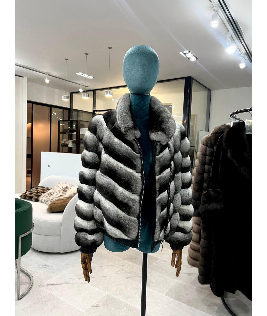 WANGER Серая меховая шуба, фото 6