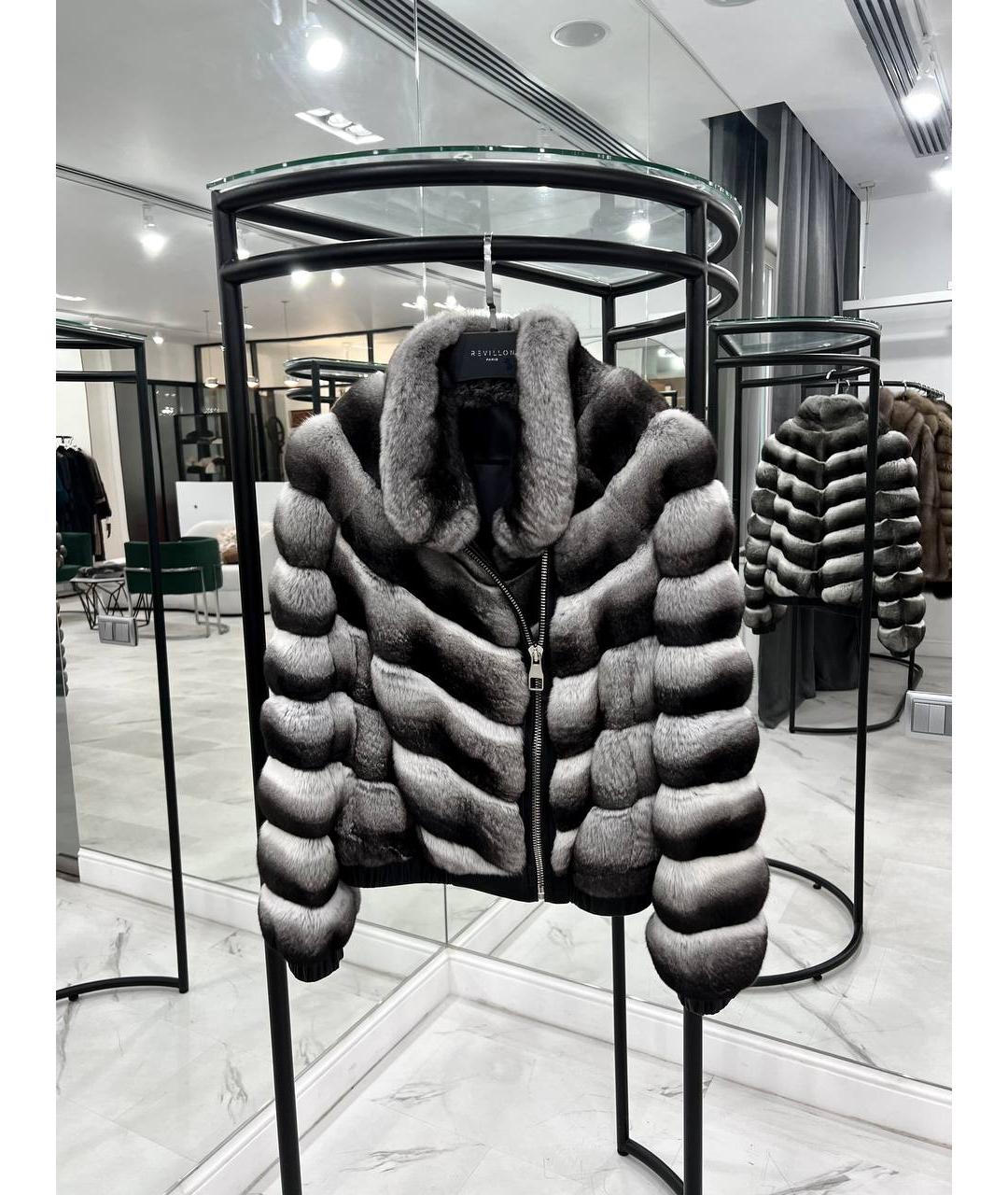 WANGER Серая меховая шуба, фото 2